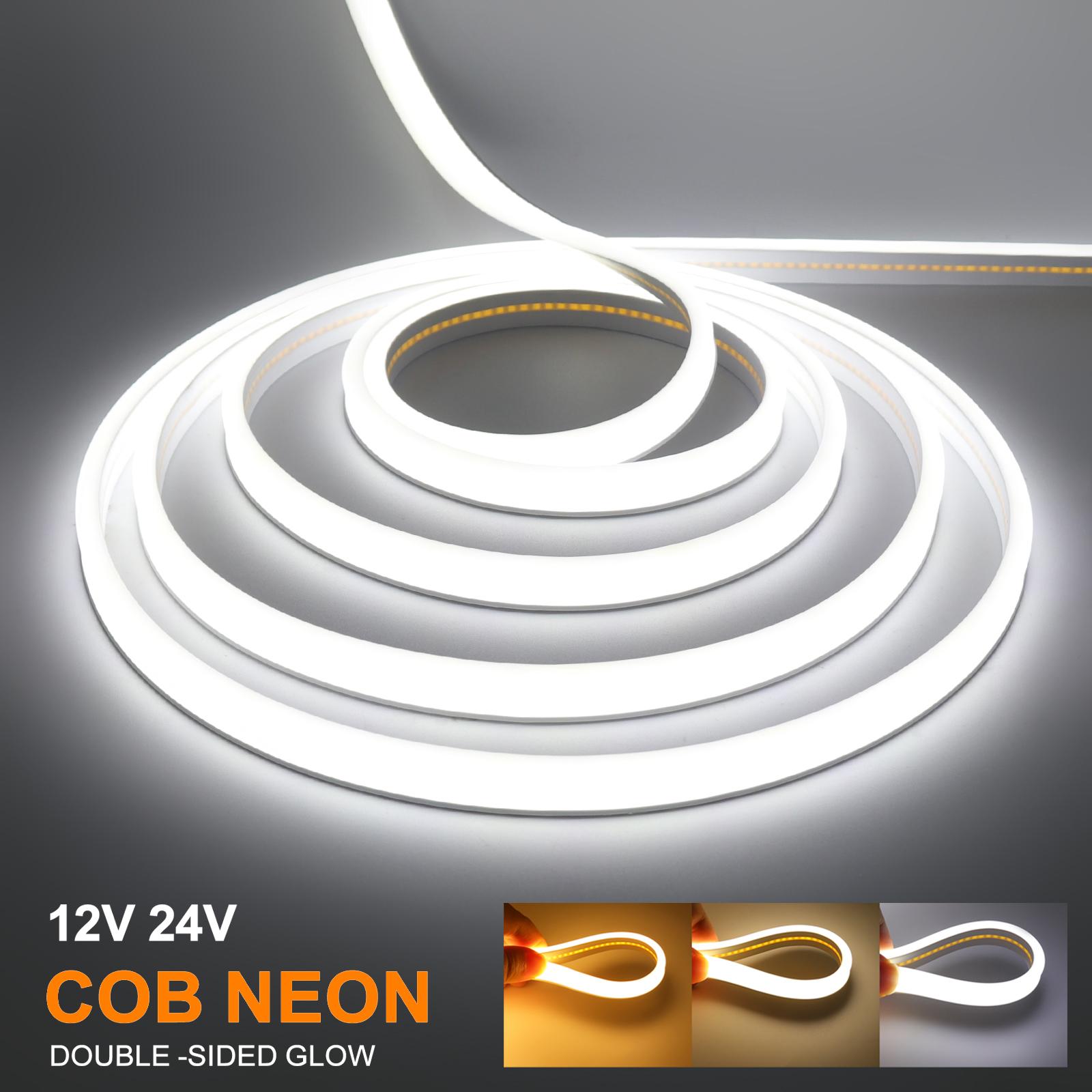 High Brighter COB Neon Strip 12V 24V IP67 Waterproof 320Leds 3000K 4000K 6000K Home Garden Decor Flexible Ribbon Rope LED Light DC12V 0.5m
High Brighter COB Neon Strip 12V 24V IP67 Waterproof 320Leds 3000K 4000K 6000K Home Garden Decor Flexible Ribbon Rope LED Light DC12V 0.5m