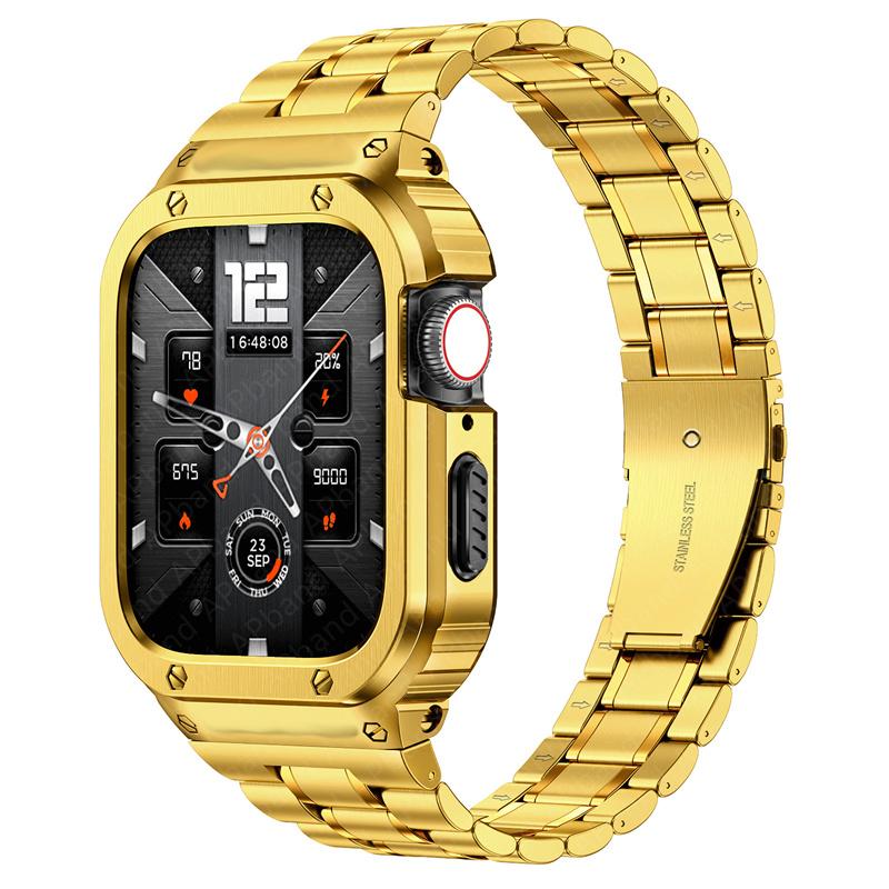 Stainless Steel Case+Strap For Apple Watch Band 44mm 45mm 49mm 40mm Bumper Cover Accessories iwatch Ultra series 8 6 SE 7 Strap 41mm золотий
Stainless Steel Case+Strap For Apple Watch Band 44mm 45mm 49mm 40mm Bumper Cover Accessories iwatch Ultra series 8 6 SE 7 Strap 41mm золотий
