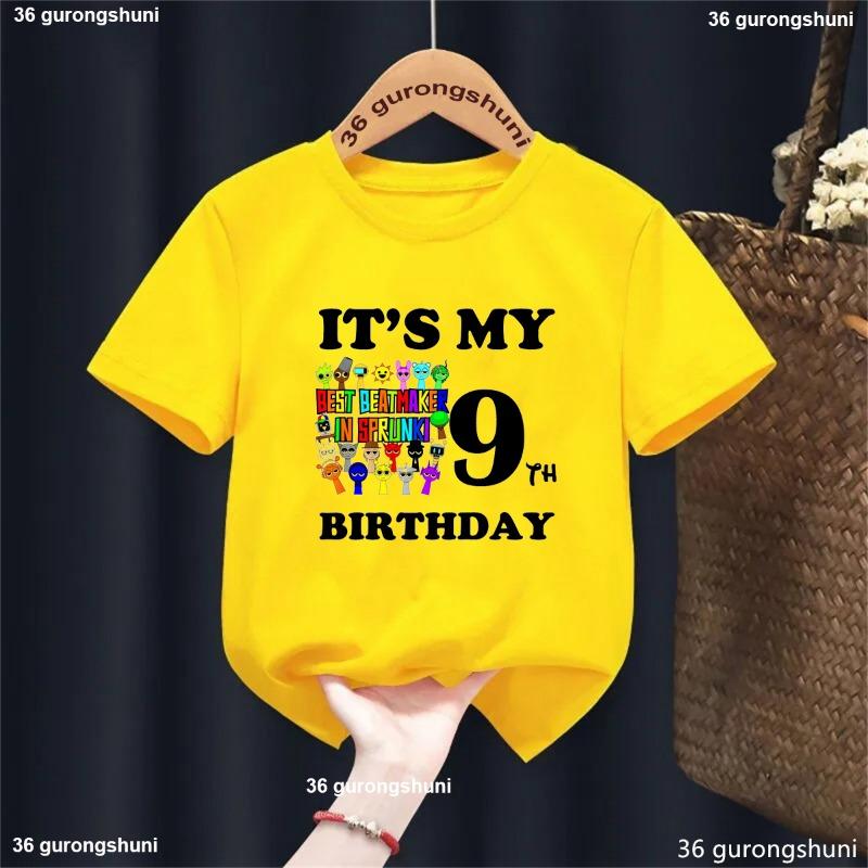 Funny It S My 4rd Birthday Boys T-Shirt Kids Fashion Cartoon New Game Sprunki Tshirt Birthday Gift Party Costume Top For Boys 150
Funny It S My 4rd Birthday Boys T-Shirt Kids Fashion Cartoon New Game Sprunki Tshirt Birthday Gift Party Costume Top For Boys 150