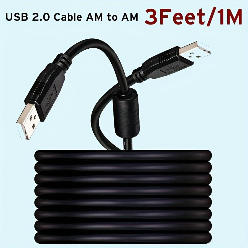 USB 2.0 Type A Male to Type A Male Extension Cable AM to AM Black Jumper Cable (3 feet/1M)
USB 2.0 Type A Male to Type A Male Extension Cable AM to AM Black Jumper Cable (3 feet/1M)