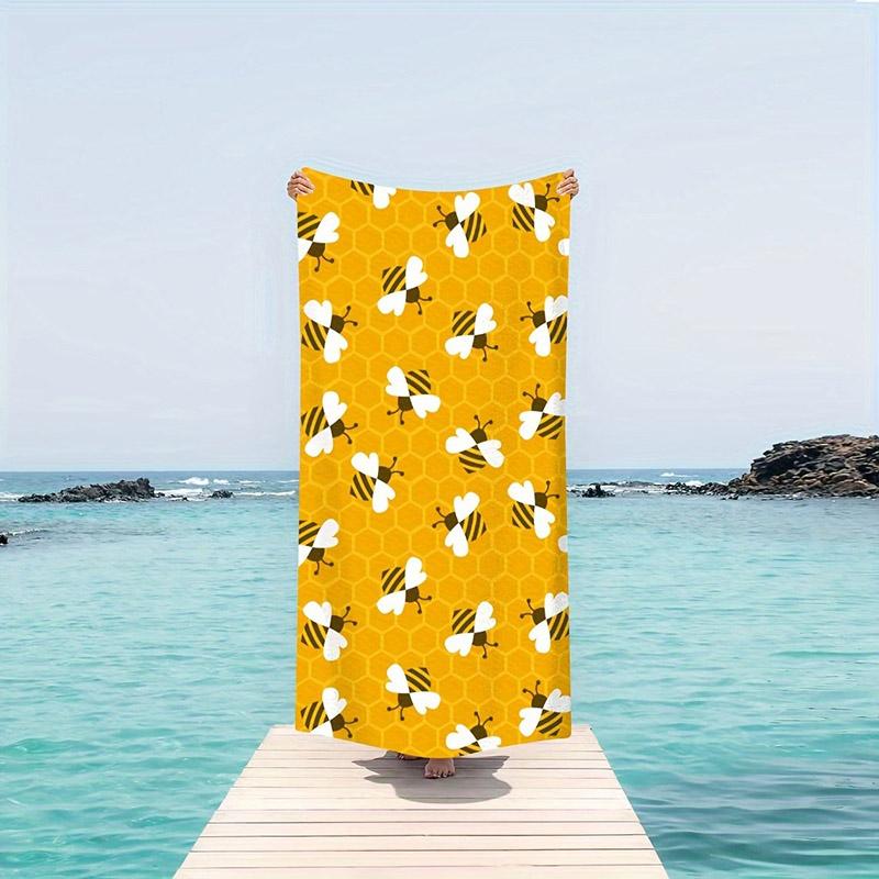 Bee-Honeycomb Pattern Beach Towel Patterned Sunscreen And Windproof Suitable For Swimming Pool Camping Travel Blanket W30*H60(CM)
Bee-Honeycomb Pattern Beach Towel Patterned Sunscreen And Windproof Suitable For Swimming Pool Camping Travel Blanket W30*H60(CM)