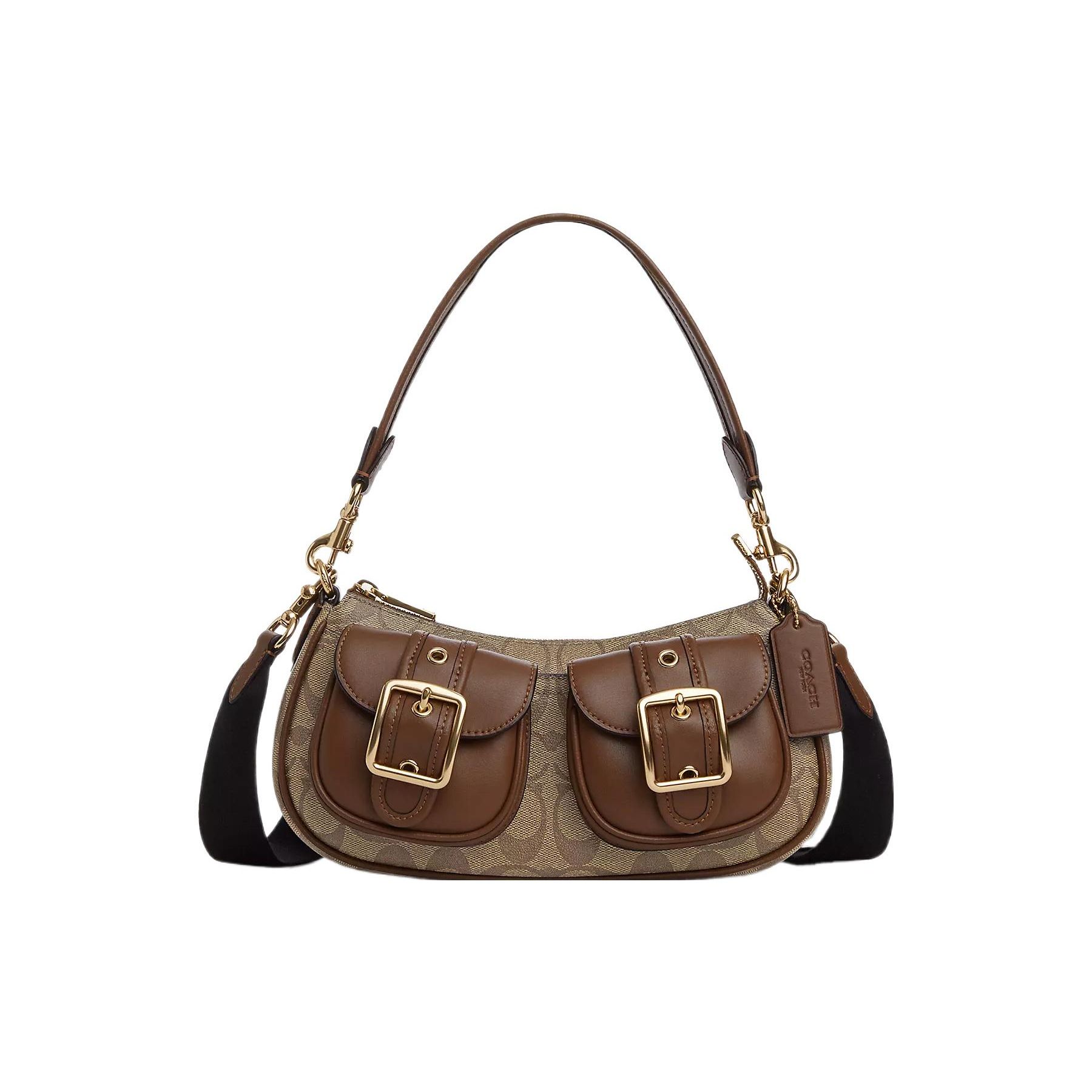 Сумка Coach Ashton 25 Пряжка з іменною табличкою Фурнітура Блискавка Полотно зі шкіряною сумкою-багет На плече Через плече Середня Жіночі сумки Коричневий CP114-IMBDX Gift Box Set (Basic Set+Yellow Box)
Сумка Coach Ashton 25 Пряжка з іменною табличкою Фурнітура Блискавка Полотно зі шкіряною сумкою-багет На плече Через плече Середня Жіночі сумки Коричневий CP114-IMBDX Gift Box Set (Basic Set+Yellow Box)