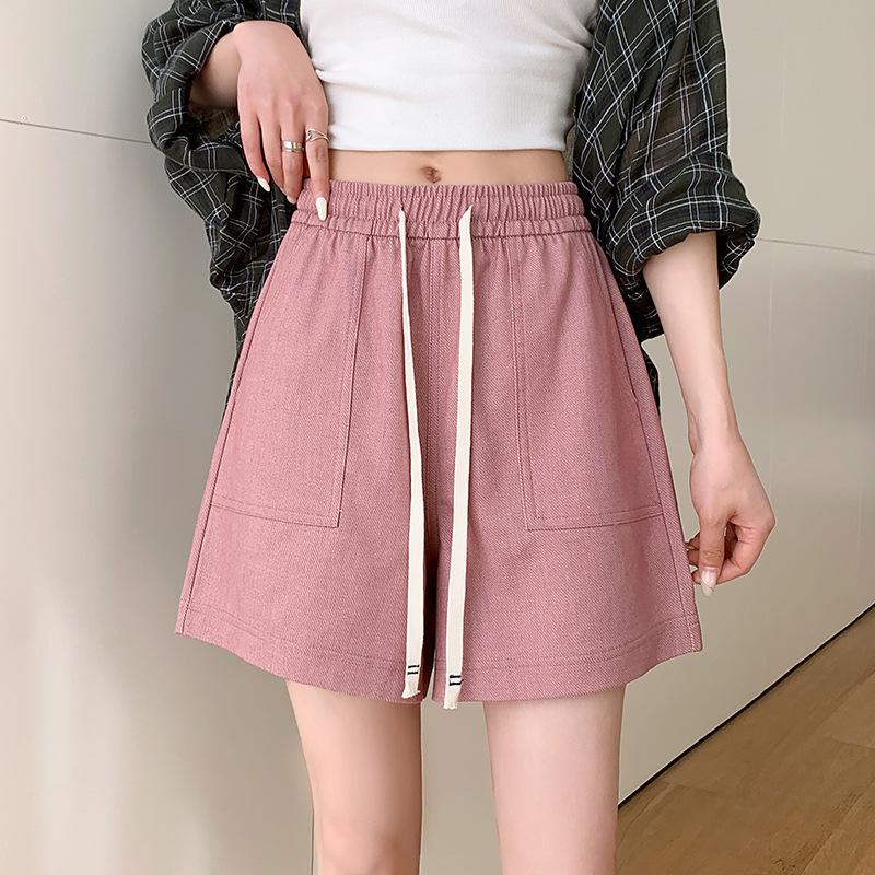 Pink Shorts for Women s Summer Thin High Waist Slimming Loose Drawstring Mid-length Pants Straight-leg Casual Pants Sports Wide-leg Five-point Pants S рожевий
Pink Shorts for Women s Summer Thin High Waist Slimming Loose Drawstring Mid-length Pants Straight-leg Casual Pants Sports Wide-leg Five-point Pants S рожевий