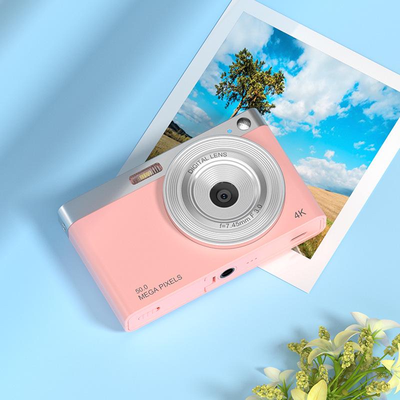50MP CCD Compact Digital Camera for Students & Parties рожевий
50MP CCD Compact Digital Camera for Students & Parties рожевий