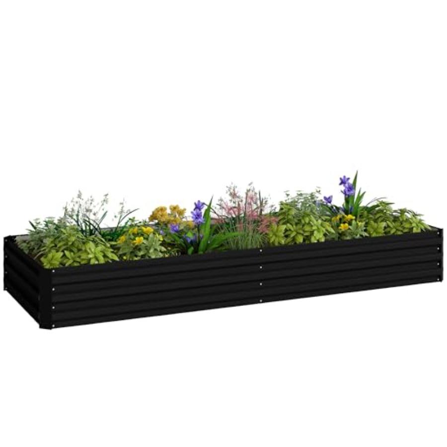 Galvanized Raised Garden Bed 8 x 3 x 1 Metal Planter Box for Growing Vegetables Flowers Herbs Succulents Black United States
Galvanized Raised Garden Bed 8 x 3 x 1 Metal Planter Box for Growing Vegetables Flowers Herbs Succulents Black United States