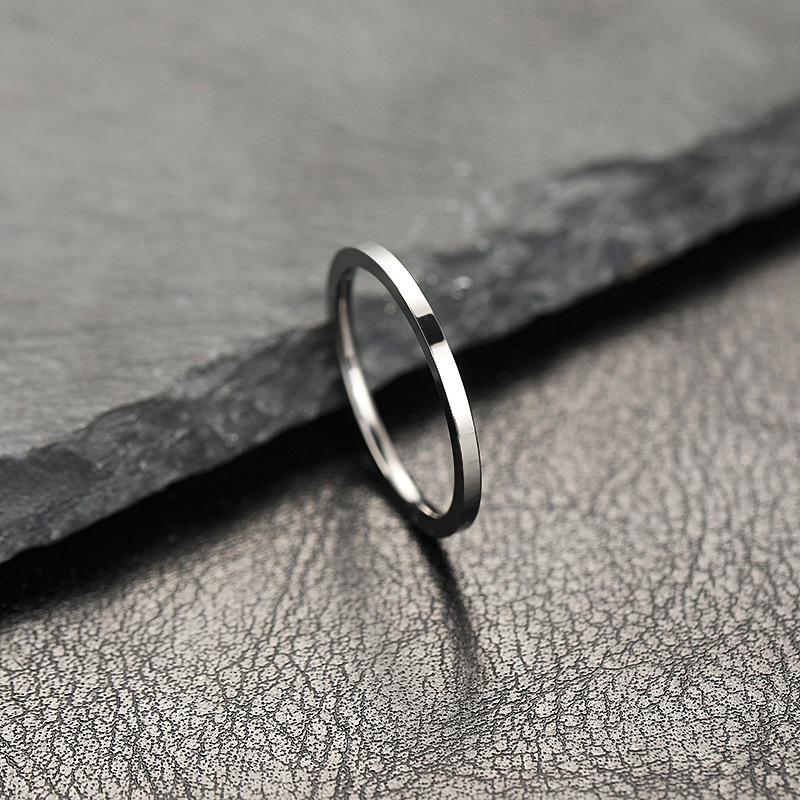 Women s 2mm Titanium Steel Ring with Inner Ball, Flat Outer, Polished Surface - Thin, Plain, Stainless Steel Jewelry Band for Couples Size 9
Women s 2mm Titanium Steel Ring with Inner Ball, Flat Outer, Polished Surface - Thin, Plain, Stainless Steel Jewelry Band for Couples Size 9
