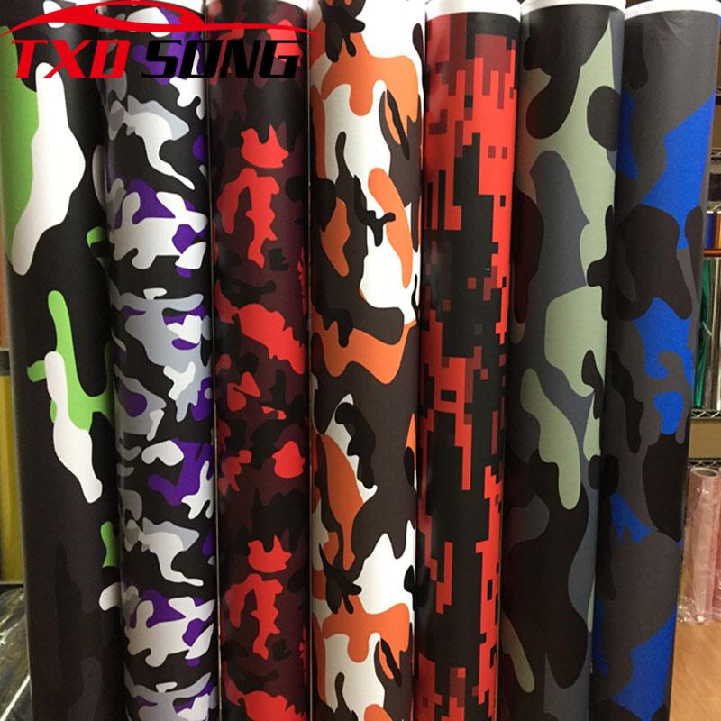 18 Kinds Premium Camo Vinyl Car Wrap Black White Blue Red Green Camouflage Film Sticker For Car Scooter Motorcycle Decoration 10cm x 152cm
18 Kinds Premium Camo Vinyl Car Wrap Black White Blue Red Green Camouflage Film Sticker For Car Scooter Motorcycle Decoration 10cm x 152cm