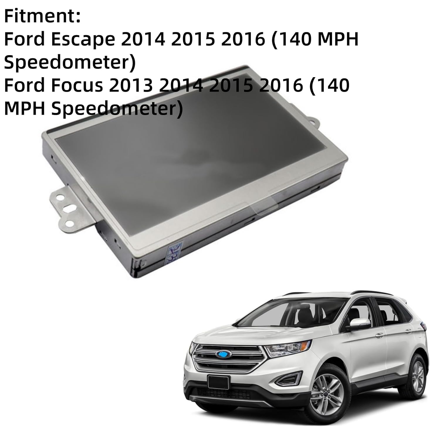 4,2-дюймовий РК-дисплей Кольоровий Екран Підходить для Ford Escape 2014-2016 Focus 2013-2016 Панель приладів Спідометр 140 миль/год, Заміна LQ042T5DZ12A LQ042T5DZ02
4,2-дюймовий РК-дисплей Кольоровий Екран Підходить для Ford Escape 2014-2016 Focus 2013-2016 Панель приладів Спідометр 140 миль/год, Заміна LQ042T5DZ12A LQ042T5DZ02