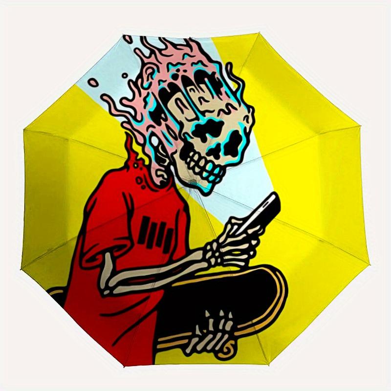 1pc Skeleton Skateboarder Automatic Opening/closing Umbrella with Auto Open/Close, Windproof, Foldable Sunshade yy250811164
1pc Skeleton Skateboarder Automatic Opening/closing Umbrella with Auto Open/Close, Windproof, Foldable Sunshade yy250811164