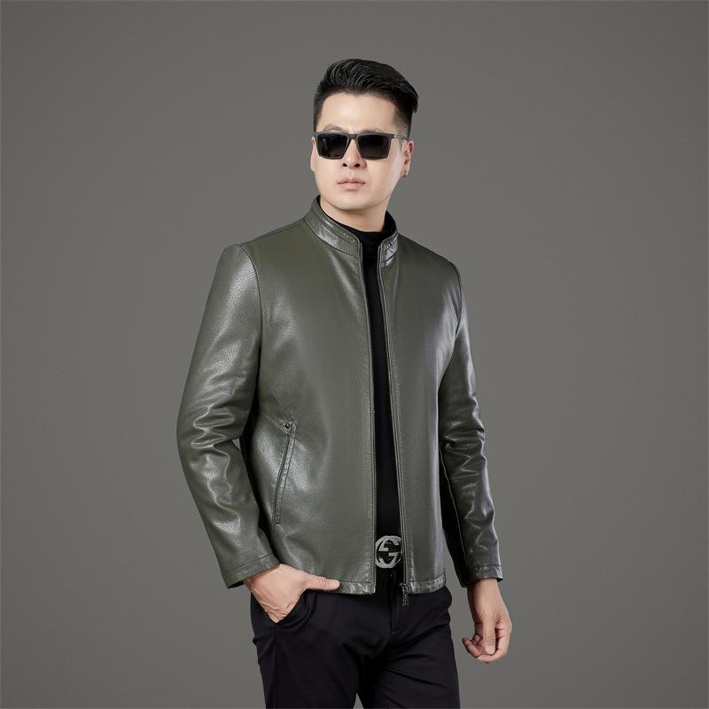 Men s Genuine Leather Jacket Autumn and Winter Casual Stand Collar Men s Jacket Plus Velvet Warm Dad Jacket (as the picture-9971-)-5XL
Men s Genuine Leather Jacket Autumn and Winter Casual Stand Collar Men s Jacket Plus Velvet Warm Dad Jacket (as the picture-9971-)-5XL