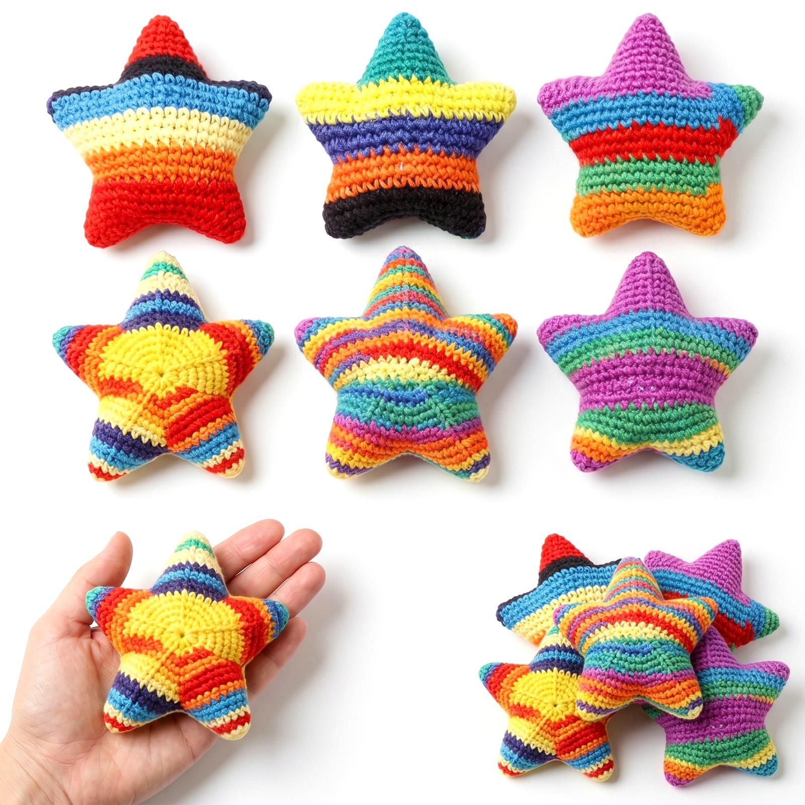 6pc Star Shaped Bean Bags Set with Soft Crochet Fabric Filling Suitable for Beginners and Fun Freestyle Activities Indoor and Outdoor Use One Size
6pc Star Shaped Bean Bags Set with Soft Crochet Fabric Filling Suitable for Beginners and Fun Freestyle Activities Indoor and Outdoor Use One Size