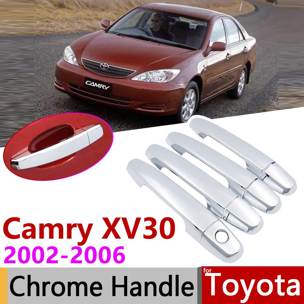 для Toyota Camry XV30 Daihatsu Altis 2002 ~ 2006 Хромированная крышка дверной ручки Автомобильные аксессуары Наклейки Набор отделки 2003 2004
для Toyota Camry XV30 Daihatsu Altis 2002 ~ 2006 Хромированная крышка дверной ручки Автомобильные аксессуары Наклейки Набор отделки 2003 2004