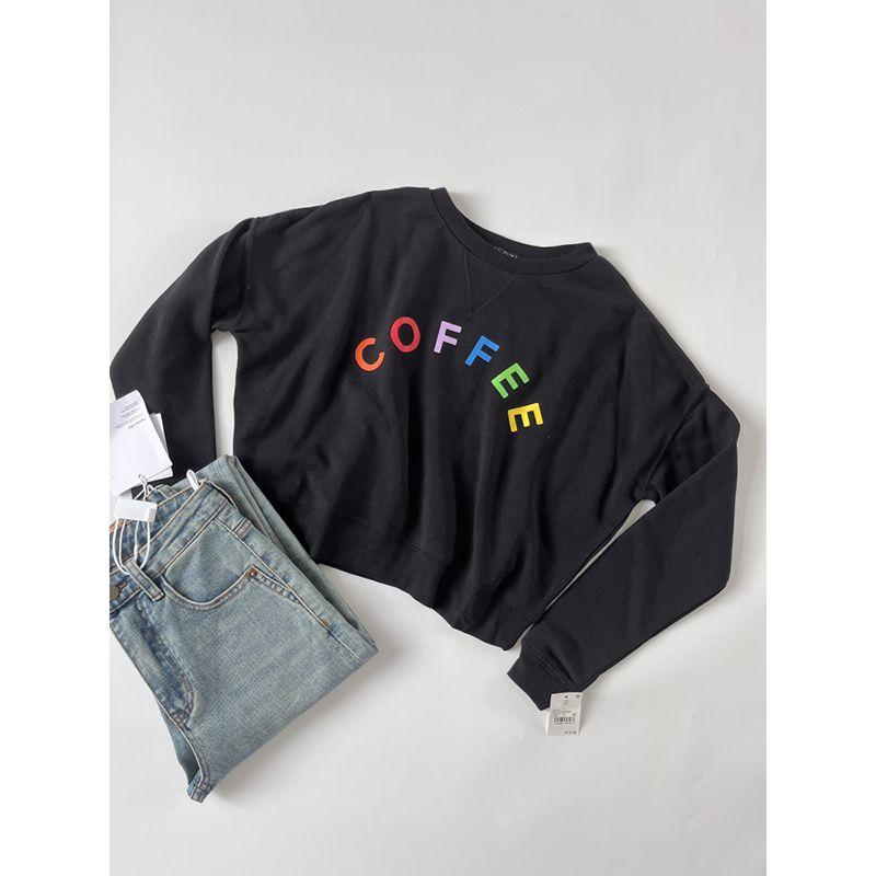 European and American Single XS-XXL Lettered Black Short Thin Fleece Hoodie Loose Leisure Slimming Sports Tops Small As shown in black XS
European and American Single XS-XXL Lettered Black Short Thin Fleece Hoodie Loose Leisure Slimming Sports Tops Small As shown in black XS