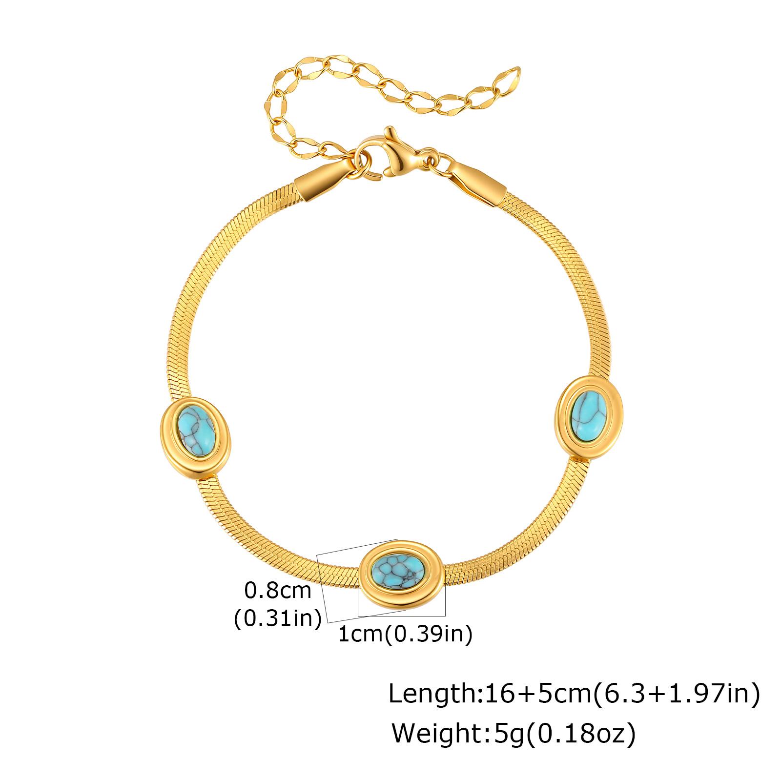 Stainless Steel Blade Chain Natural Stone Charm Bracelet Necklace for Women, New Fashion Waterproof Jewelry Set Gift
Stainless Steel Blade Chain Natural Stone Charm Bracelet Necklace for Women, New Fashion Waterproof Jewelry Set Gift