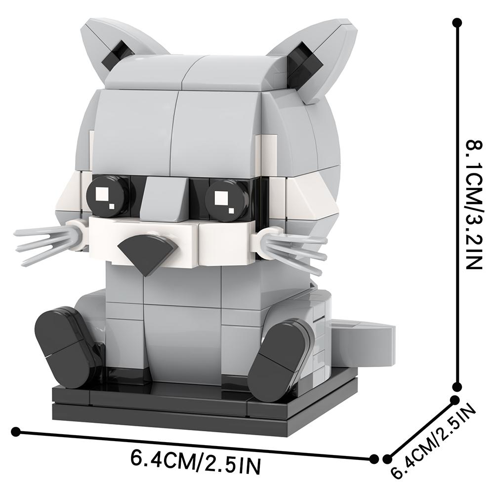 MOOXI Animal Series 158Pcs MOC Bricks Raccoon BrickHeadsed Building Block Kids Education Toys For Children Birthday Gift MOC7222
MOOXI Animal Series 158Pcs MOC Bricks Raccoon BrickHeadsed Building Block Kids Education Toys For Children Birthday Gift MOC7222