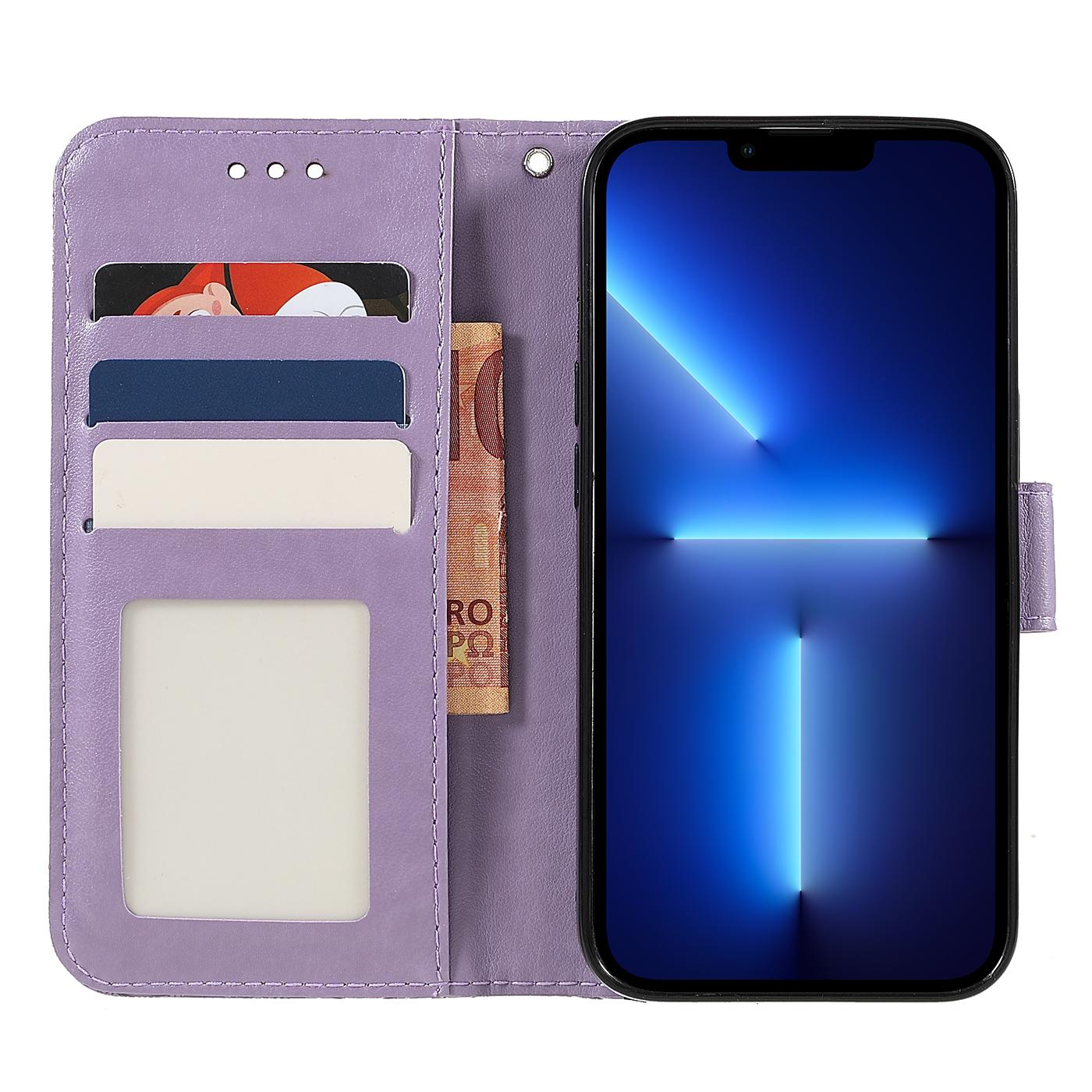 For iPhone 15 Pro Max Case Lace Flowers PU Leather Flip Wallet Phone Cover Purple
For iPhone 15 Pro Max Case Lace Flowers PU Leather Flip Wallet Phone Cover Purple