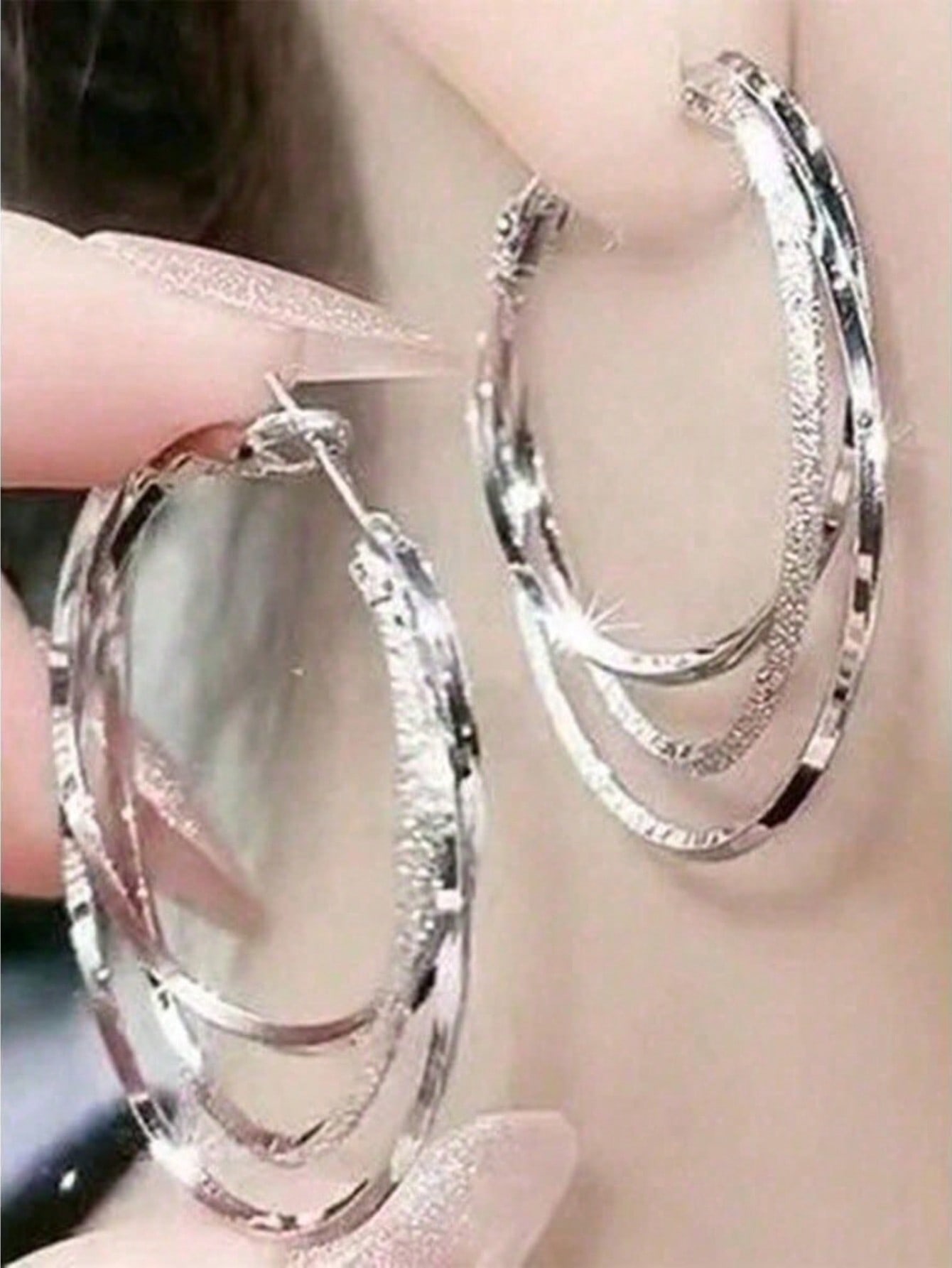 1pair Three Lives, Three Worlds Exquisite Earrings, Luxury Goddess Style Dramatic Hoop & Stud Earrings, Christmas Gift United States
1pair Three Lives, Three Worlds Exquisite Earrings, Luxury Goddess Style Dramatic Hoop & Stud Earrings, Christmas Gift United States
