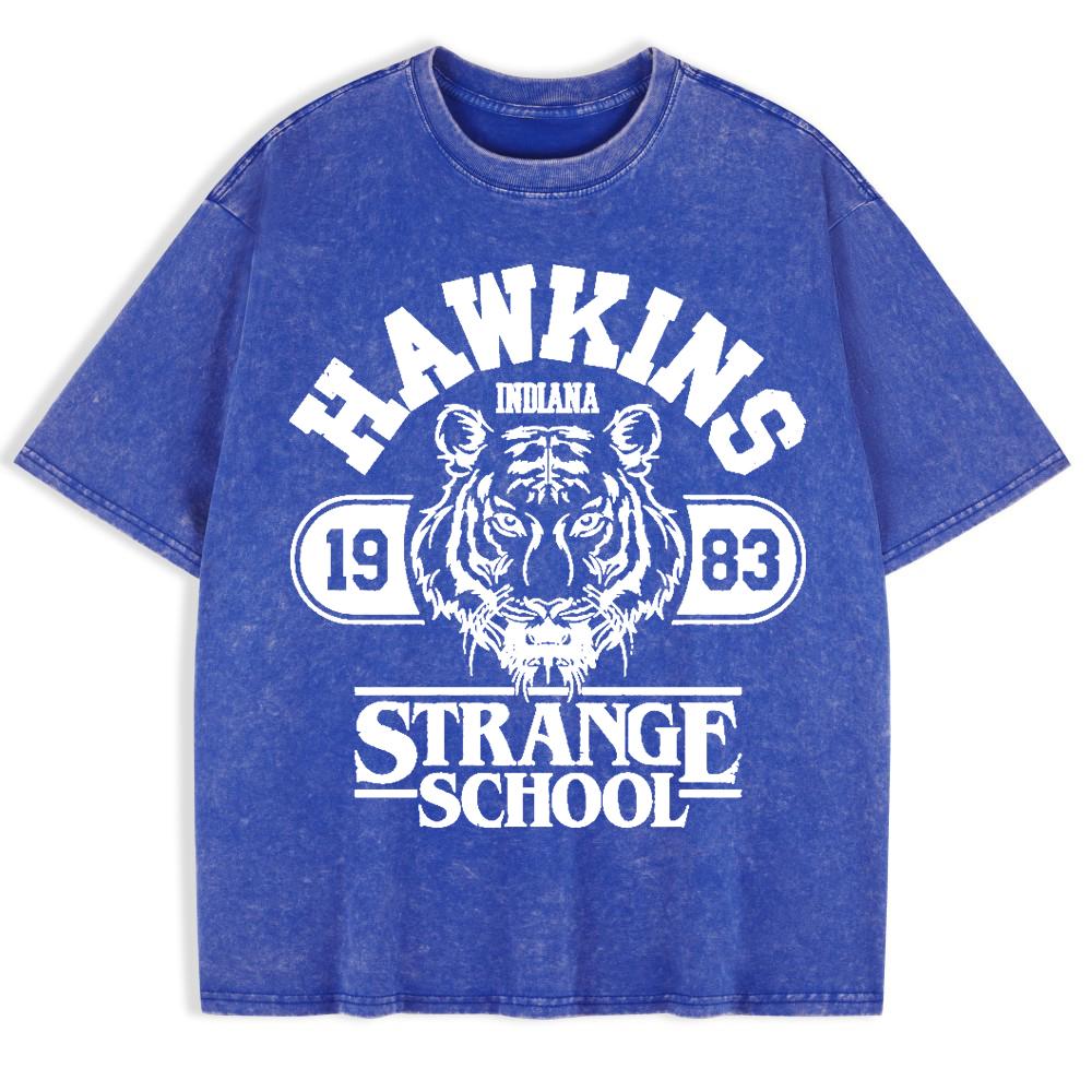 Hawkins Strange School Prints Washed T-Shirts Mens Cotton Short Sleeve Tops Summer O-Neck Oversize T Shirt Clothes S
Hawkins Strange School Prints Washed T-Shirts Mens Cotton Short Sleeve Tops Summer O-Neck Oversize T Shirt Clothes S