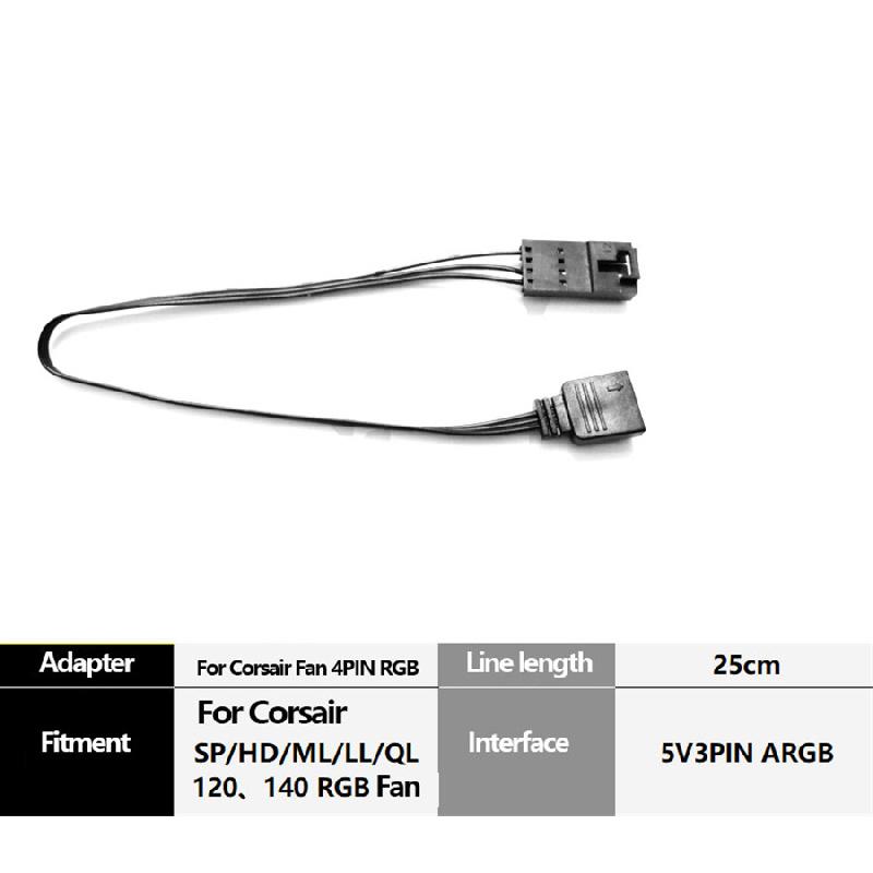 Адаптер для вентилятора Corsair для 3-контактного 5V RGB разъема материнской платы (Аура/Мистический Свет)
Адаптер для вентилятора Corsair для 3-контактного 5V RGB разъема материнской платы (Аура/Мистический Свет)