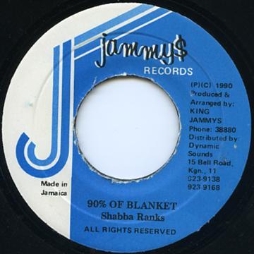 7inch Record SHABBA RANKS - 90% Of Blanket NONE Jammy s Records 1990 Jamaica Reggae, Ska & Dub Used
7inch Record SHABBA RANKS - 90% Of Blanket NONE Jammy s Records 1990 Jamaica Reggae, Ska & Dub Used