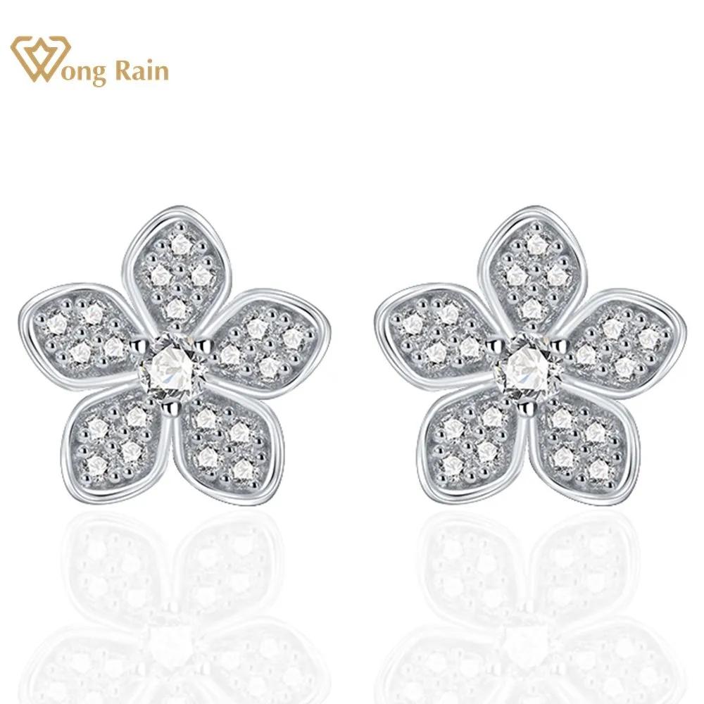 Wong Rain, 100% стерлинговое серебро 925 пробы, цветок AAAAA, цирконы, драгоценные камни, серьги-гвоздики, ювелирные изделия для женщин, подарки на свадьбу белый
Wong Rain, 100% стерлинговое серебро 925 пробы, цветок AAAAA, цирконы, драгоценные камни, серьги-гвоздики, ювелирные изделия для женщин, подарки на свадьбу белый