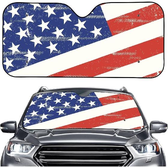 Car Sun Shade 57 ×27 in Foldable Automotive Front Window Sunshade Protector UV Protection Car Decoration Universal Vehicle Interior Accessories US Style
Car Sun Shade 57 ×27 in Foldable Automotive Front Window Sunshade Protector UV Protection Car Decoration Universal Vehicle Interior Accessories US Style