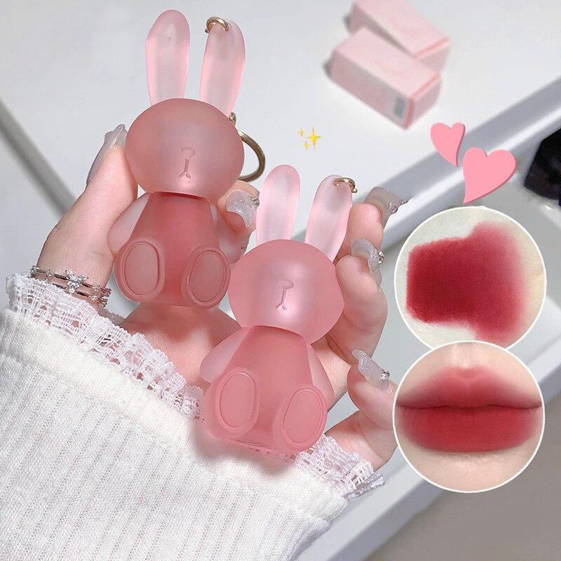 Gege Bear Rabbit Lip Glaze, Matte Velvet Lip Clay Long-lasting Color Non-drying Lipstick 
Gege Bear Rabbit Lip Glaze, Matte Velvet Lip Clay Long-lasting Color Non-drying Lipstick
