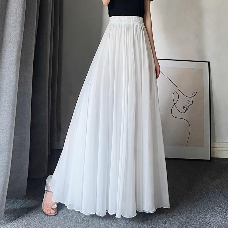 2025 Spring Black Chiffon Midi Skirt for Women - Ankle-Length A-line Summer Dance Skirt, Slimming Fit 4XL
2025 Spring Black Chiffon Midi Skirt for Women - Ankle-Length A-line Summer Dance Skirt, Slimming Fit 4XL