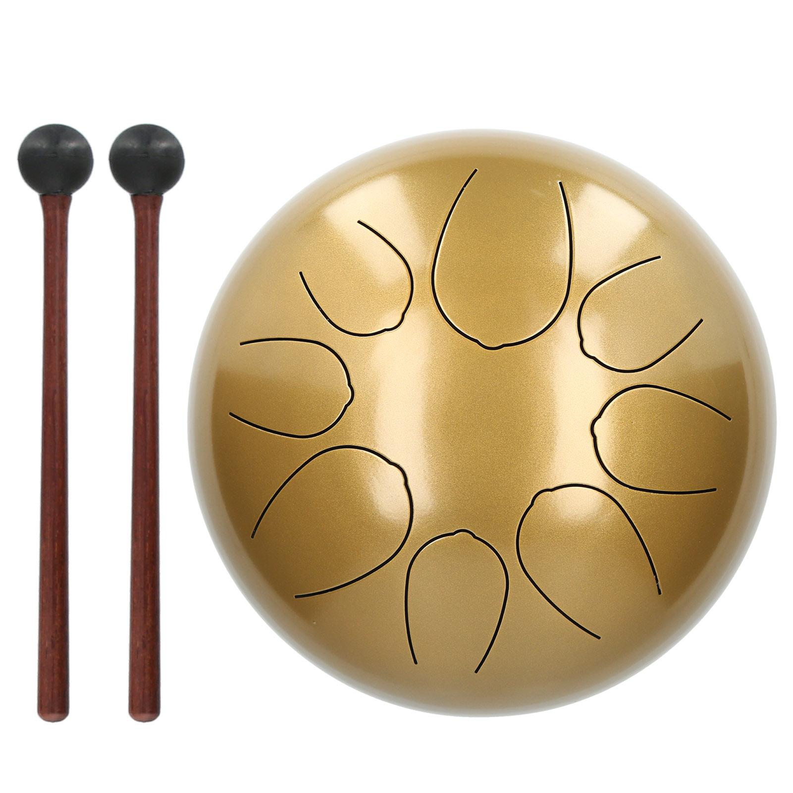 Steel Tongue Drum 8Tone Ethereal WorryFree Sanskrit Hand Pan 10in Percussion Instrument(Gold )
Steel Tongue Drum 8Tone Ethereal WorryFree Sanskrit Hand Pan 10in Percussion Instrument(Gold )
