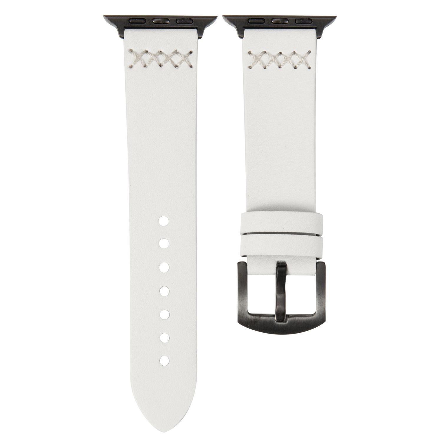 Watch Strap for Apple Watch Series 10 42mm/9 8 7 41mm/SE (2023) SE (2022) SE 6 5 4 40mm/3 2 1 38mm Cross Stitch Leather Watch Band White
Watch Strap for Apple Watch Series 10 42mm/9 8 7 41mm/SE (2023) SE (2022) SE 6 5 4 40mm/3 2 1 38mm Cross Stitch Leather Watch Band White