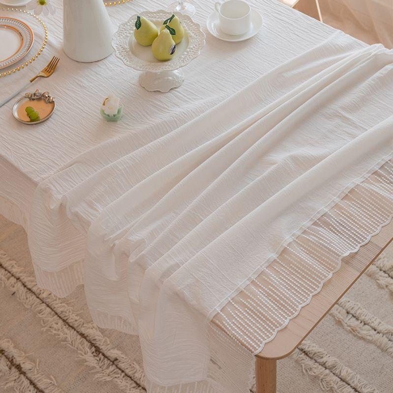 Сплошной цвет с кружевным краем, хлопковая скатерть во французском стиле ретро, для кухни, столовой, вечеринки, праздничного украшения столешницы 140x180cm
Сплошной цвет с кружевным краем, хлопковая скатерть во французском стиле ретро, для кухни, столовой, вечеринки, праздничного украшения столешницы 140x180cm