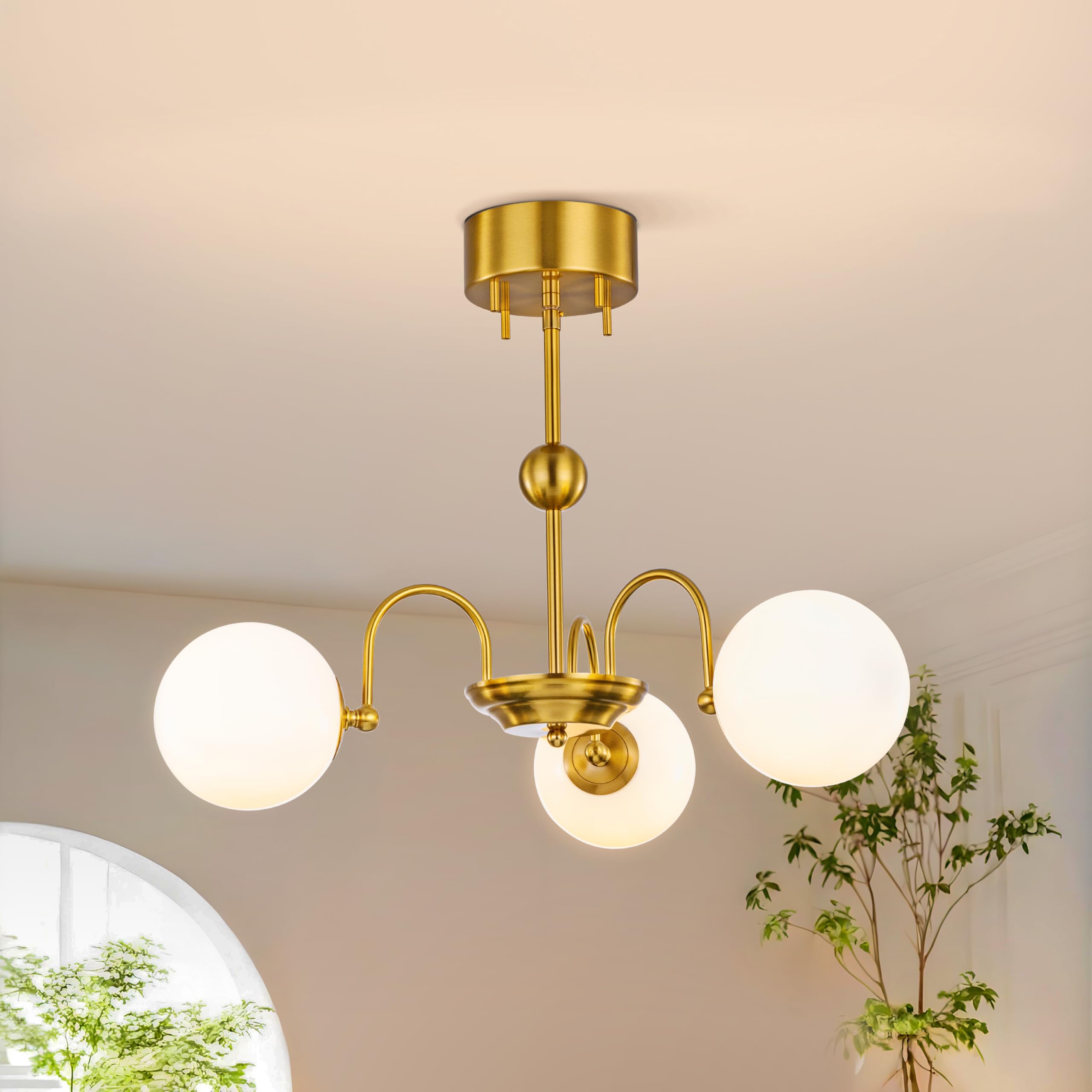 Потолочный светильник Chende, Стильный, Скандинавский, 3-ламповый, Молочно-белый, Стекло, Латунь, Золотой, Светодиодный совместимый, Подвесной светильник, Элегантный, Антикварный, Простой, Классический
Потолочный светильник Chende, Стильный, Скандинавский, 3-ламповый, Молочно-белый, Стекло, Латунь, Золотой, Светодиодный совместимый, Подвесной светильник, Элегантный, Антикварный, Простой, Классический