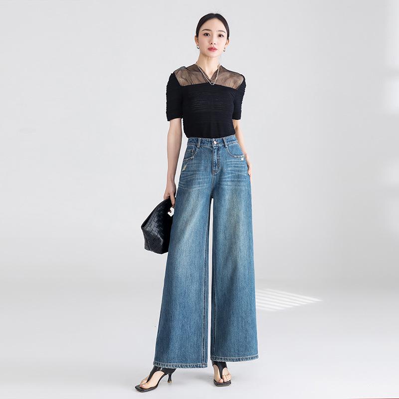 Spring/Summer 2025 Women s Vintage All-Cotton High Waist Wide Leg Jeans, Slimming & Versatile for Petite Figures Medium
Spring/Summer 2025 Women s Vintage All-Cotton High Waist Wide Leg Jeans, Slimming & Versatile for Petite Figures Medium