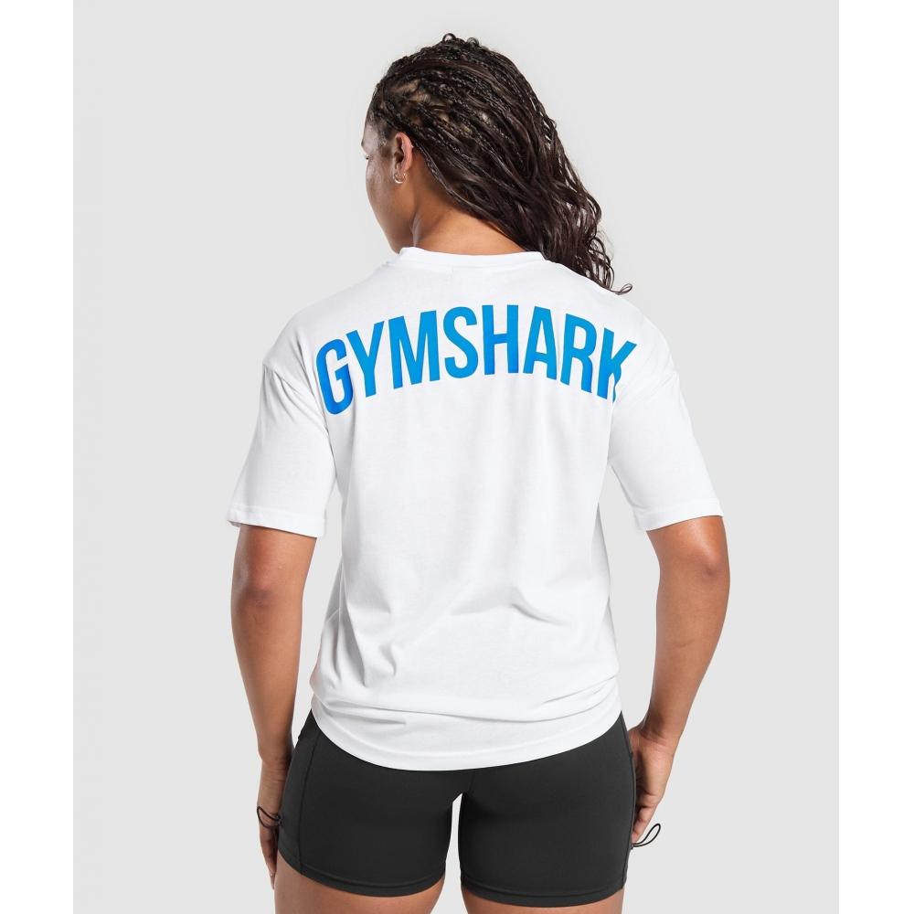 Футболка Gymshark Gs Power Oversized белая со штангой синего цвета B4a7o Wdj8 XS
Футболка Gymshark Gs Power Oversized белая со штангой синего цвета B4a7o Wdj8 XS