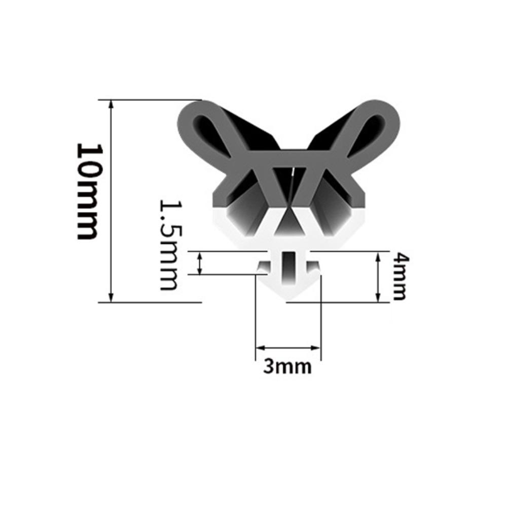 4М Звукоізоляційна Погодна Стрічка TPE Ущільнювач Від протягів для Дверей Високоякісна Ущільнювальна Стрічка для Вікон S Black
4М Звукоізоляційна Погодна Стрічка TPE Ущільнювач Від протягів для Дверей Високоякісна Ущільнювальна Стрічка для Вікон S Black
