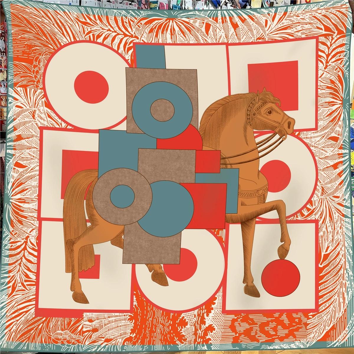 130*130CM Luxury Branded Horse Printing Big Size Silk Wool Scarf Women Warm Autumn Winter Square Scarf and Shawl 130x130cm
130*130CM Luxury Branded Horse Printing Big Size Silk Wool Scarf Women Warm Autumn Winter Square Scarf and Shawl 130x130cm