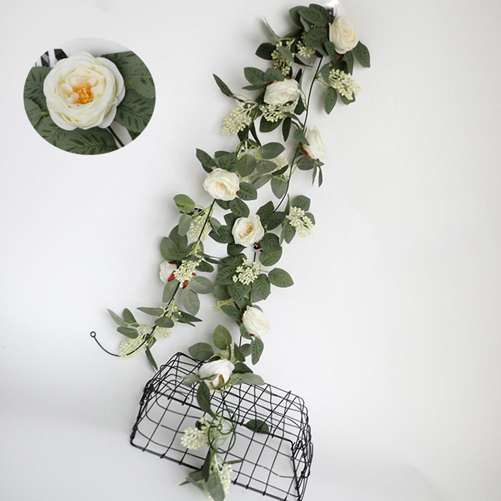 Silk Flower Artificial Flower Rattan Wall-mounted Decorative Ornaments For Wedding Background White#1
Silk Flower Artificial Flower Rattan Wall-mounted Decorative Ornaments For Wedding Background White#1