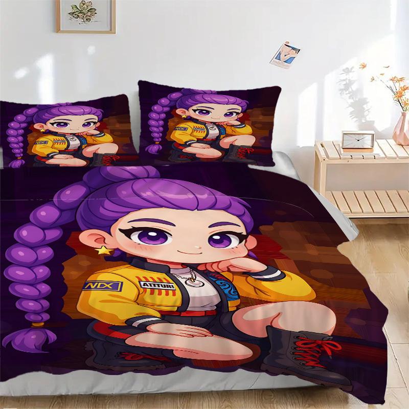 3pcs Huntrix, K-pop Duvet Cover Set for Bedroom - Includes 1 Duvet Cover and 2 Pillowcases (Core Not Included) yy251015241 135x200cm
3pcs Huntrix, K-pop Duvet Cover Set for Bedroom - Includes 1 Duvet Cover and 2 Pillowcases (Core Not Included) yy251015241 135x200cm