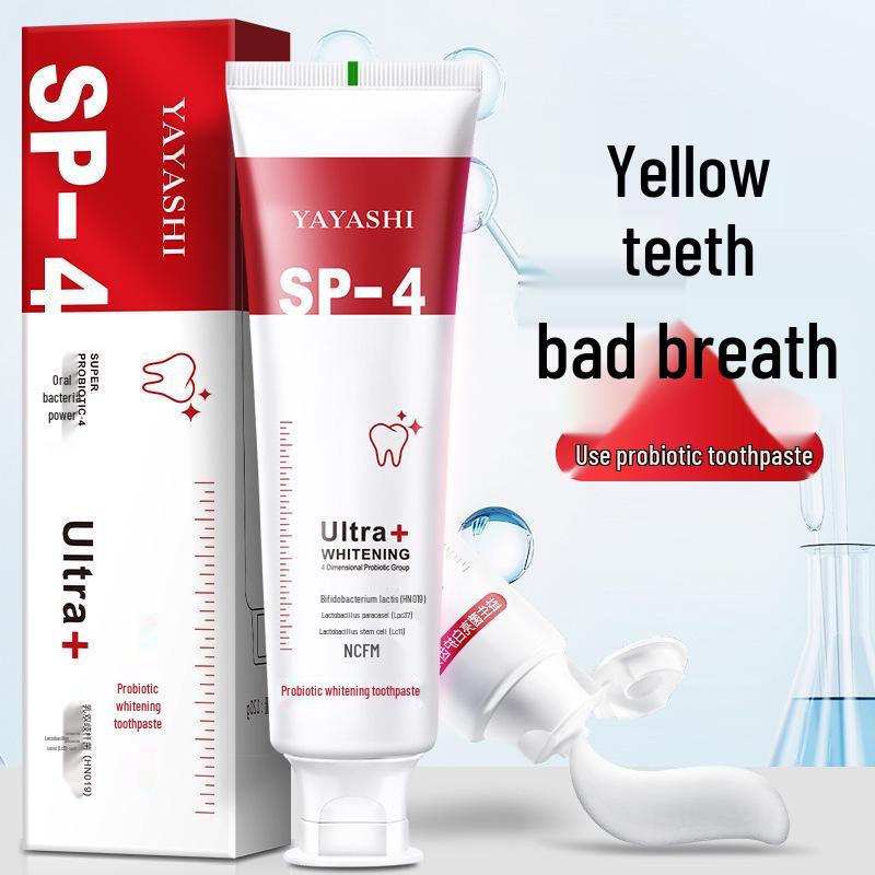 Douyin Whitening Probiotic Toothpaste - Freshens Breath, Whitens Teeth, Removes Yellow Stains for Men & Women
Douyin Whitening Probiotic Toothpaste - Freshens Breath, Whitens Teeth, Removes Yellow Stains for Men & Women