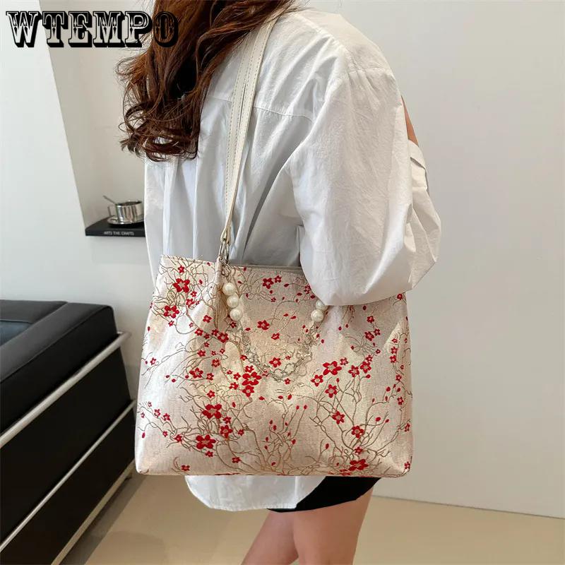 WTEMPO Solid Color Elegant Large Capacity Canvas Bags Casual Fashion Zipper Bags Simple Embroidered Commuter Women s Shopping Bags 1pc рожевий
WTEMPO Solid Color Elegant Large Capacity Canvas Bags Casual Fashion Zipper Bags Simple Embroidered Commuter Women s Shopping Bags 1pc рожевий