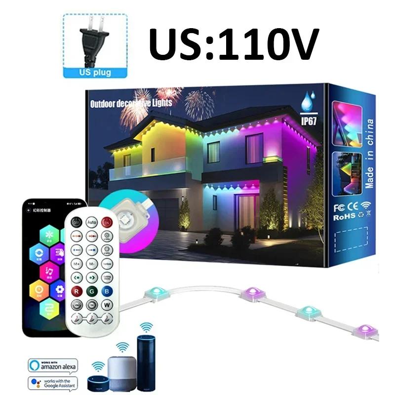 Умные RGBIC уличные огни Постоянный уличный свет Подсветка карниза WIFI Работают с Alexa Google Assistant для украшения дома к вечеринке 5M-10LED
Умные RGBIC уличные огни Постоянный уличный свет Подсветка карниза WIFI Работают с Alexa Google Assistant для украшения дома к вечеринке 5M-10LED