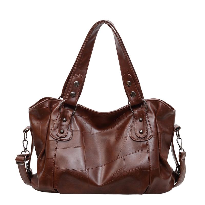 Vintage Large Capacity Tote Bag Women s Commuter Shoulder Bag коричневий
Vintage Large Capacity Tote Bag Women s Commuter Shoulder Bag коричневий