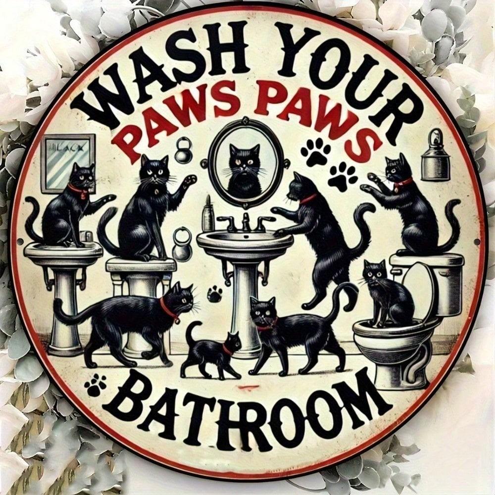 Vintage Black Cat Metal Sign 8x8 inch Rustic Aluminum Tin Plaque Wall Decor for Bar Pub Cafe Home Kitchen різнокольоровий
Vintage Black Cat Metal Sign 8x8 inch Rustic Aluminum Tin Plaque Wall Decor for Bar Pub Cafe Home Kitchen різнокольоровий