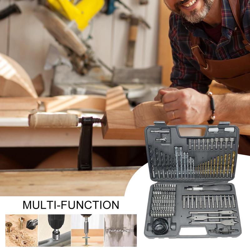 Metal Drill Bit Set For Steel Tool Kit With Carry Case Metal Drilling Bits Kit For Repair Woodworking Metalworking Masonry CN
Metal Drill Bit Set For Steel Tool Kit With Carry Case Metal Drilling Bits Kit For Repair Woodworking Metalworking Masonry CN