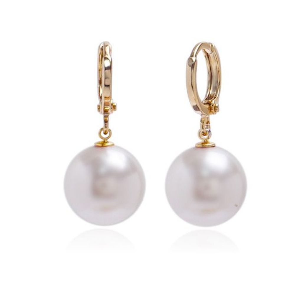 E477 12mm White Pearl Austrian Gold One-Touch Earrings
E477 12mm White Pearl Austrian Gold One-Touch Earrings