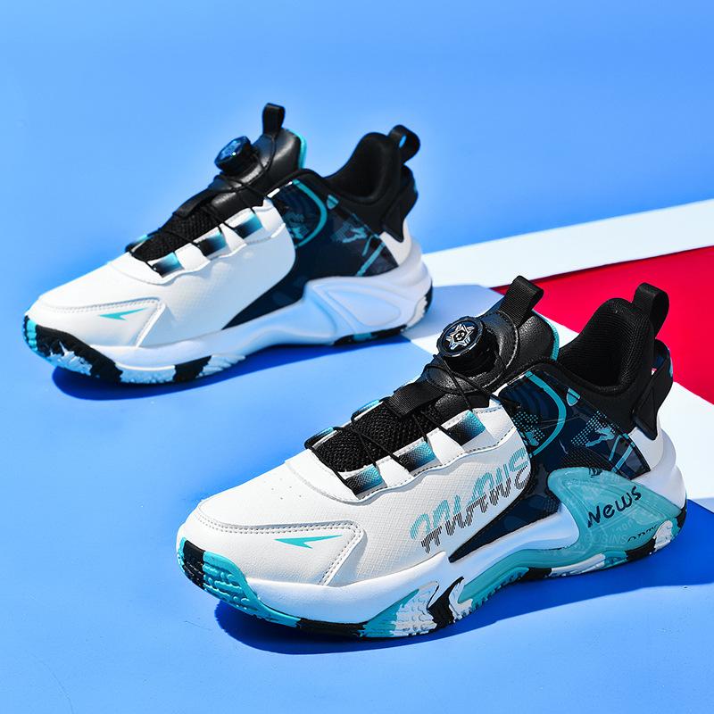 New sports shoes rotating buckle casual trendy shoes rubber sole basketball shoes middle school students running ball actual combat cement floor 45
New sports shoes rotating buckle casual trendy shoes rubber sole basketball shoes middle school students running ball actual combat cement floor 45
