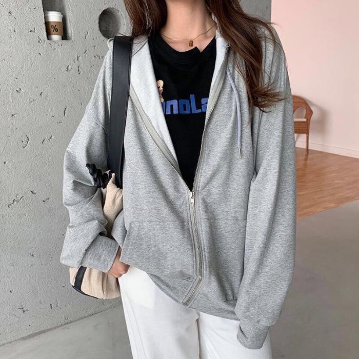 Women s Trendy 2025 Spring & Autumn Loose Zipper Long Sleeve Plus Size Cardigan Hoodie 2XL серый
Women s Trendy 2025 Spring & Autumn Loose Zipper Long Sleeve Plus Size Cardigan Hoodie 2XL серый