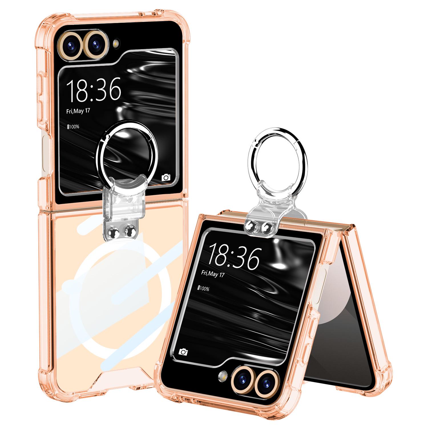 Samsung Flip6 Foldable Phone Case: Anti-collision Protective Cover with Airbag, Finger Ring, and Wireless Charging Compatibility Flip6
Samsung Flip6 Foldable Phone Case: Anti-collision Protective Cover with Airbag, Finger Ring, and Wireless Charging Compatibility Flip6