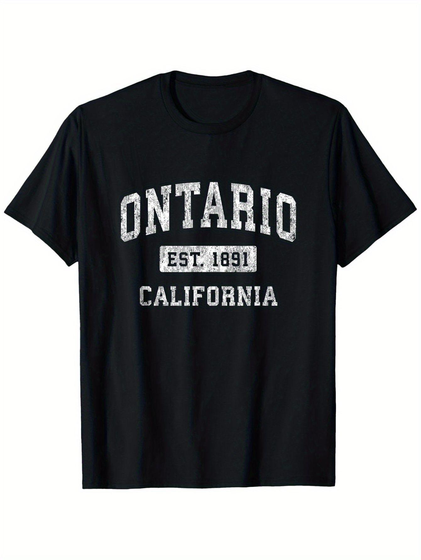 Vintage Ontario California EST. 1881 Graphic T-shirt - 100% Cotton Slim Fit Streetwear Tee for Men & Women L
Vintage Ontario California EST. 1881 Graphic T-shirt - 100% Cotton Slim Fit Streetwear Tee for Men & Women L