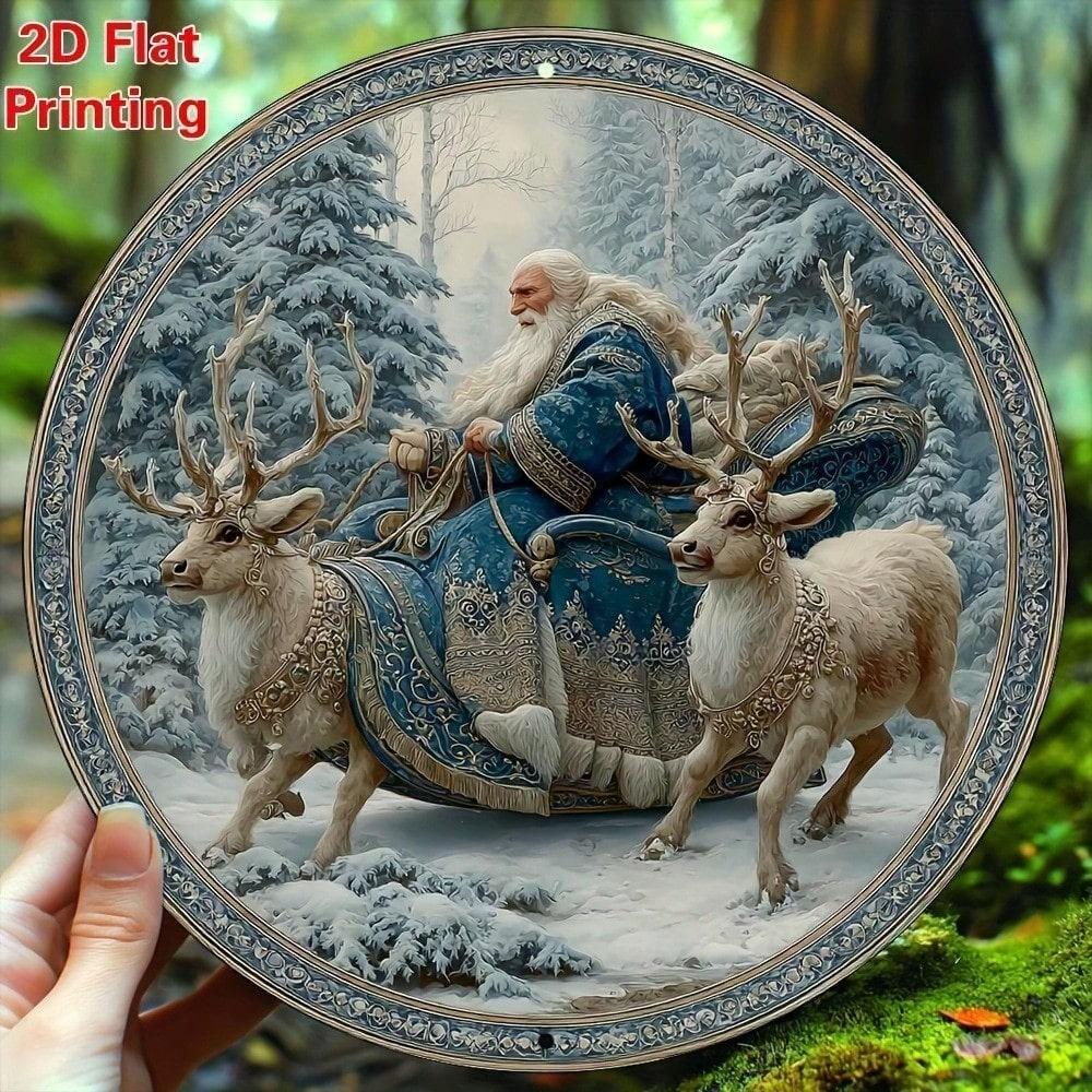 Vintage Santa Claus Metal Sign Round 8x8 Inch 2D Flat Aluminum Bohemian Wall Art Christmas Holiday Home Decor 20x20 різнокольоровий
Vintage Santa Claus Metal Sign Round 8x8 Inch 2D Flat Aluminum Bohemian Wall Art Christmas Holiday Home Decor 20x20 різнокольоровий